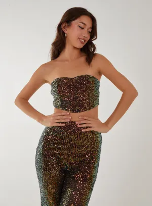 Sequin Corset Top