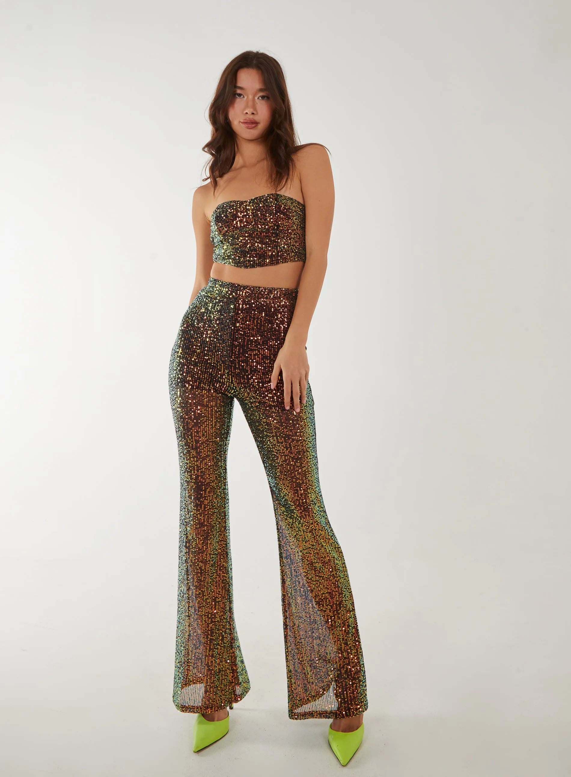 Sequin Corset Top