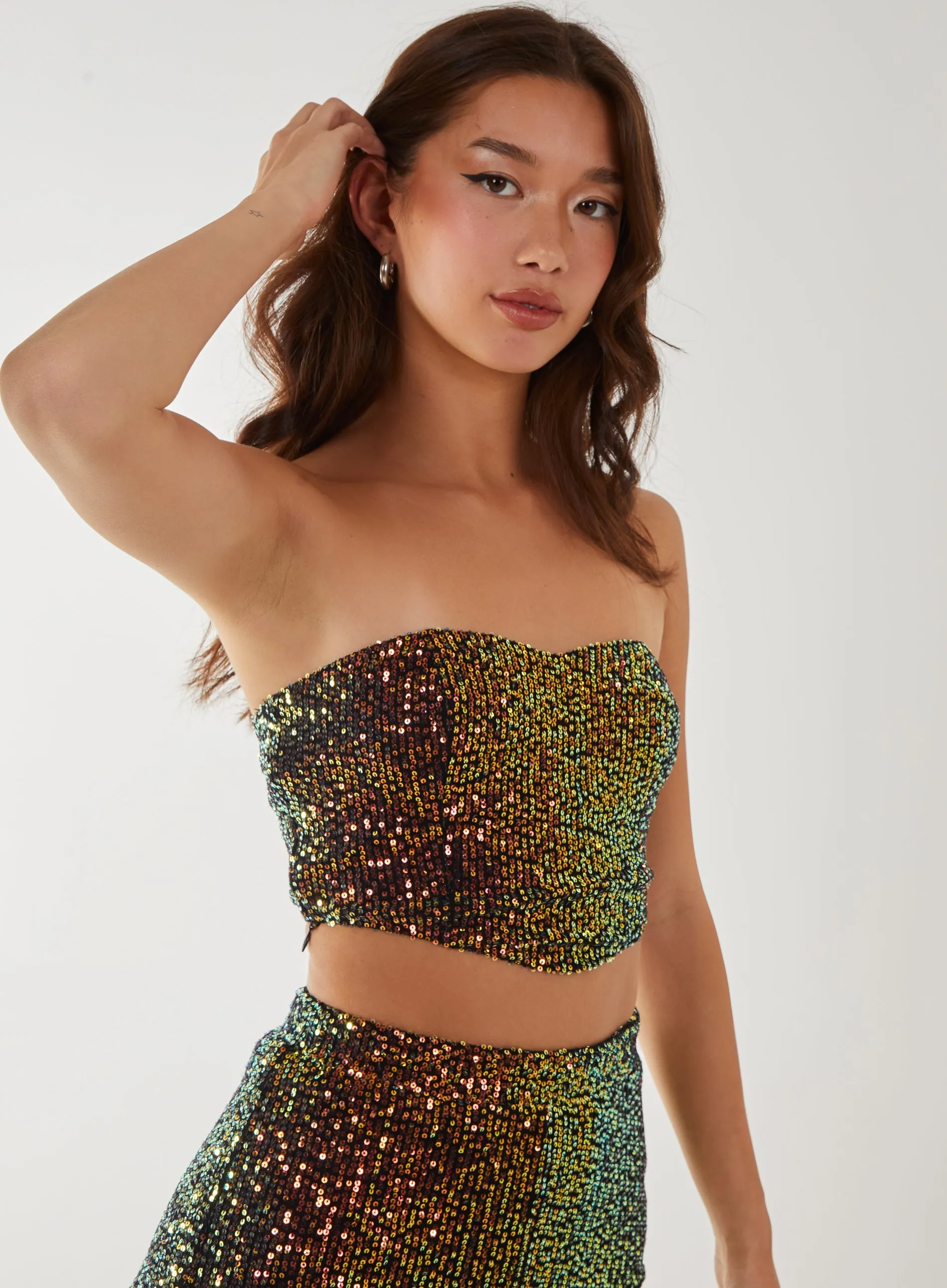 Sequin Corset Top