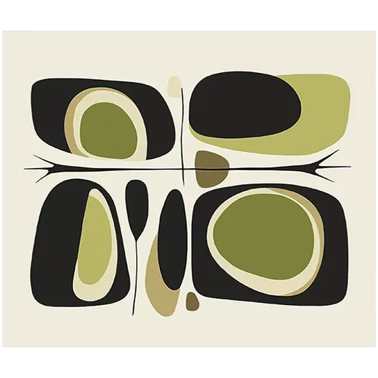 Serenity Shapes Hand Tufted Rug