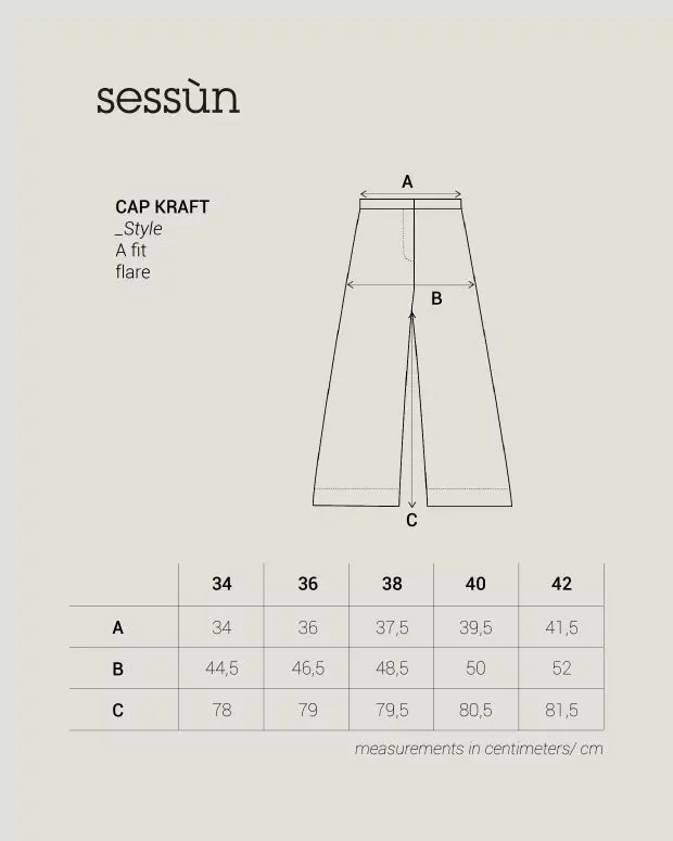 Sessun Cap kraft Trousers Fleur de Sel