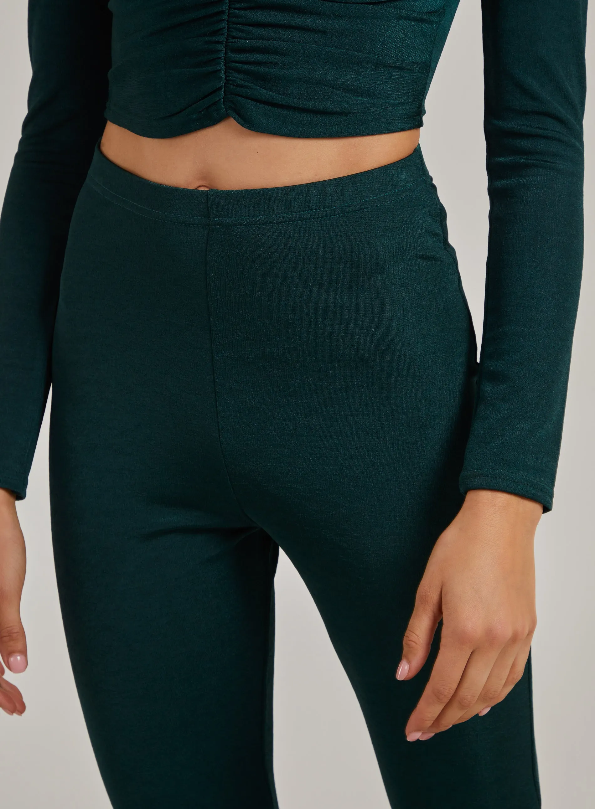 Shimmer Flared Trousers