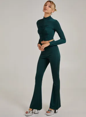 Shimmer Flared Trousers