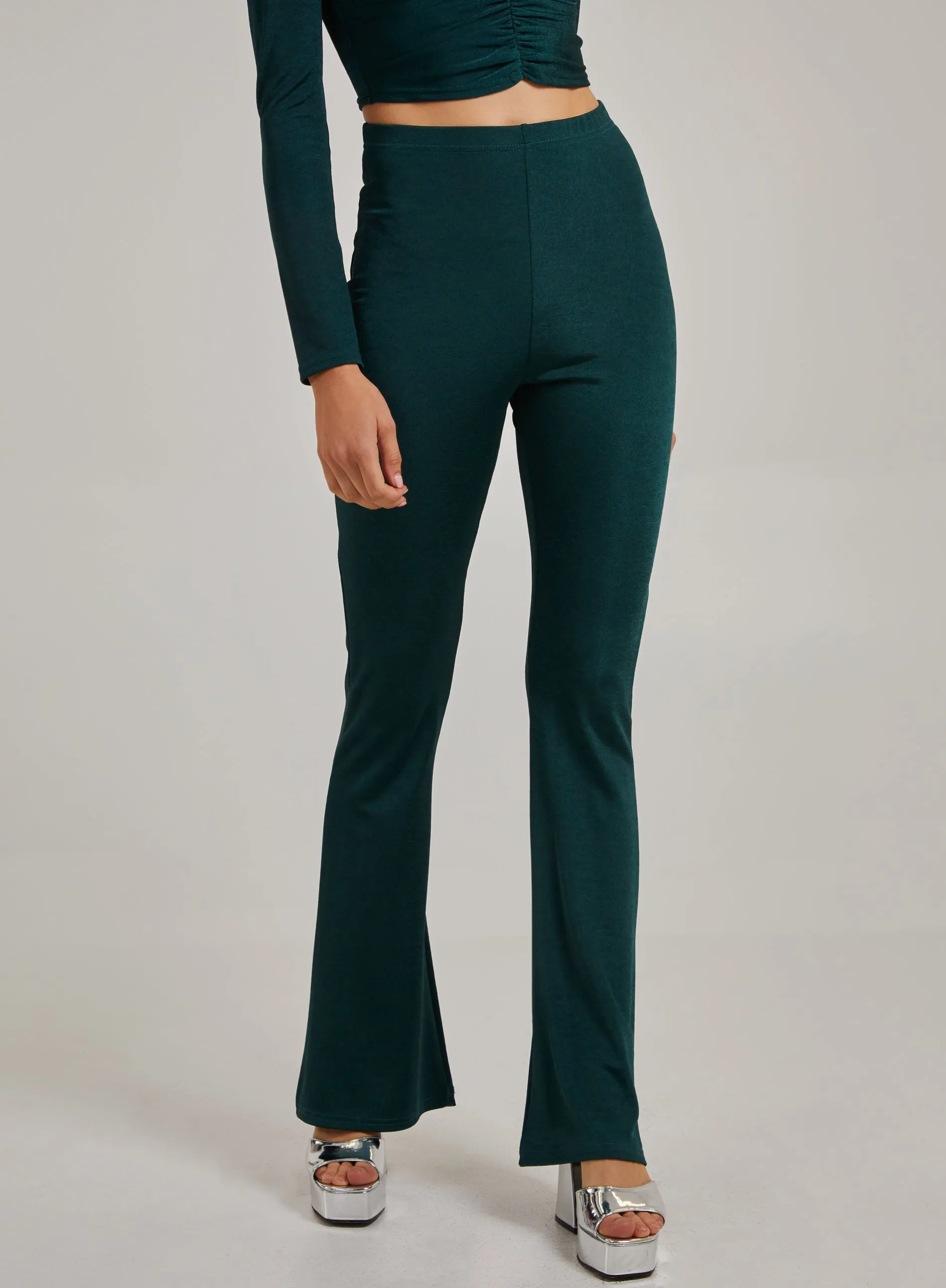 Shimmer Flared Trousers