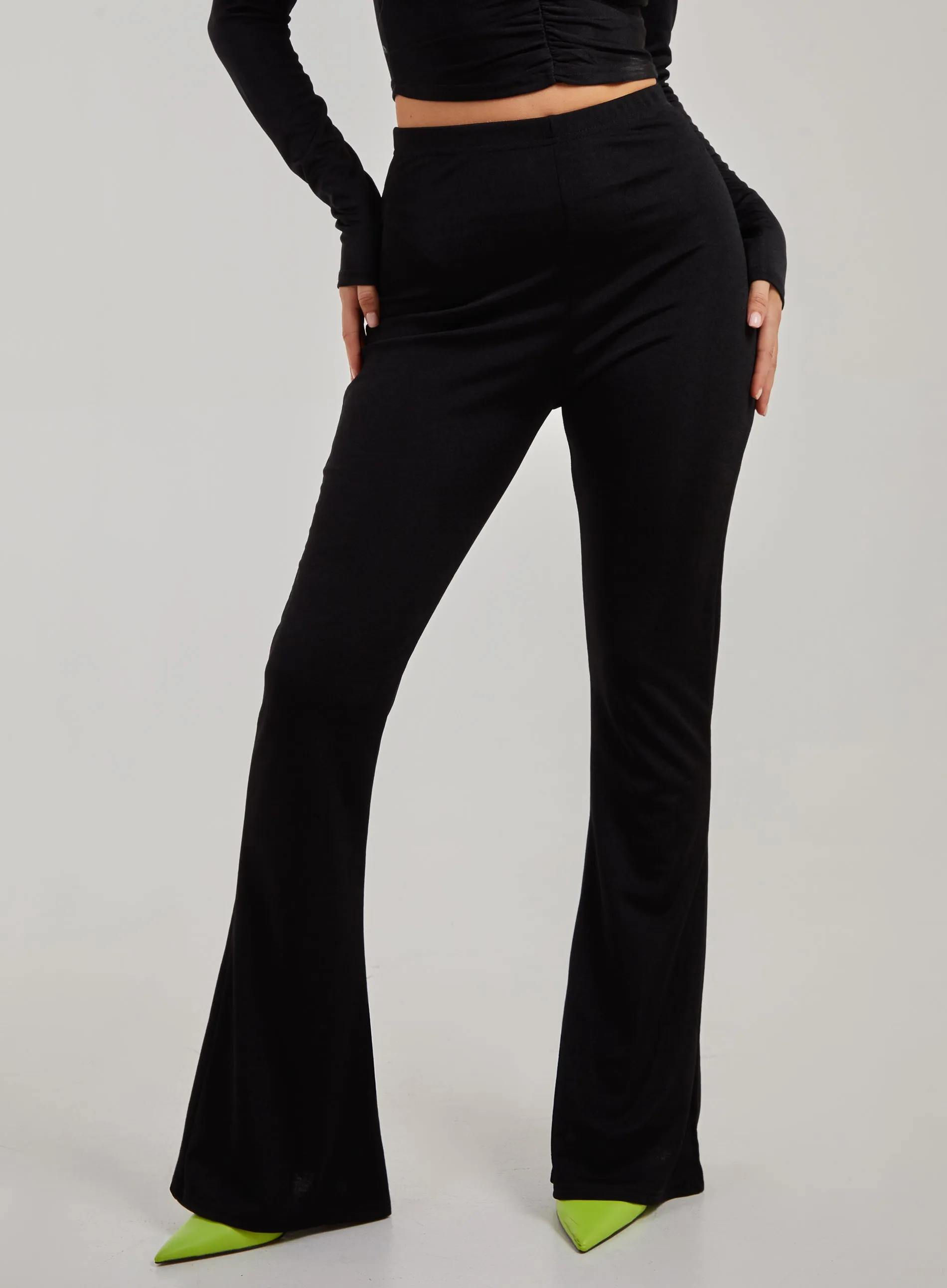 Shimmer Flared Trousers