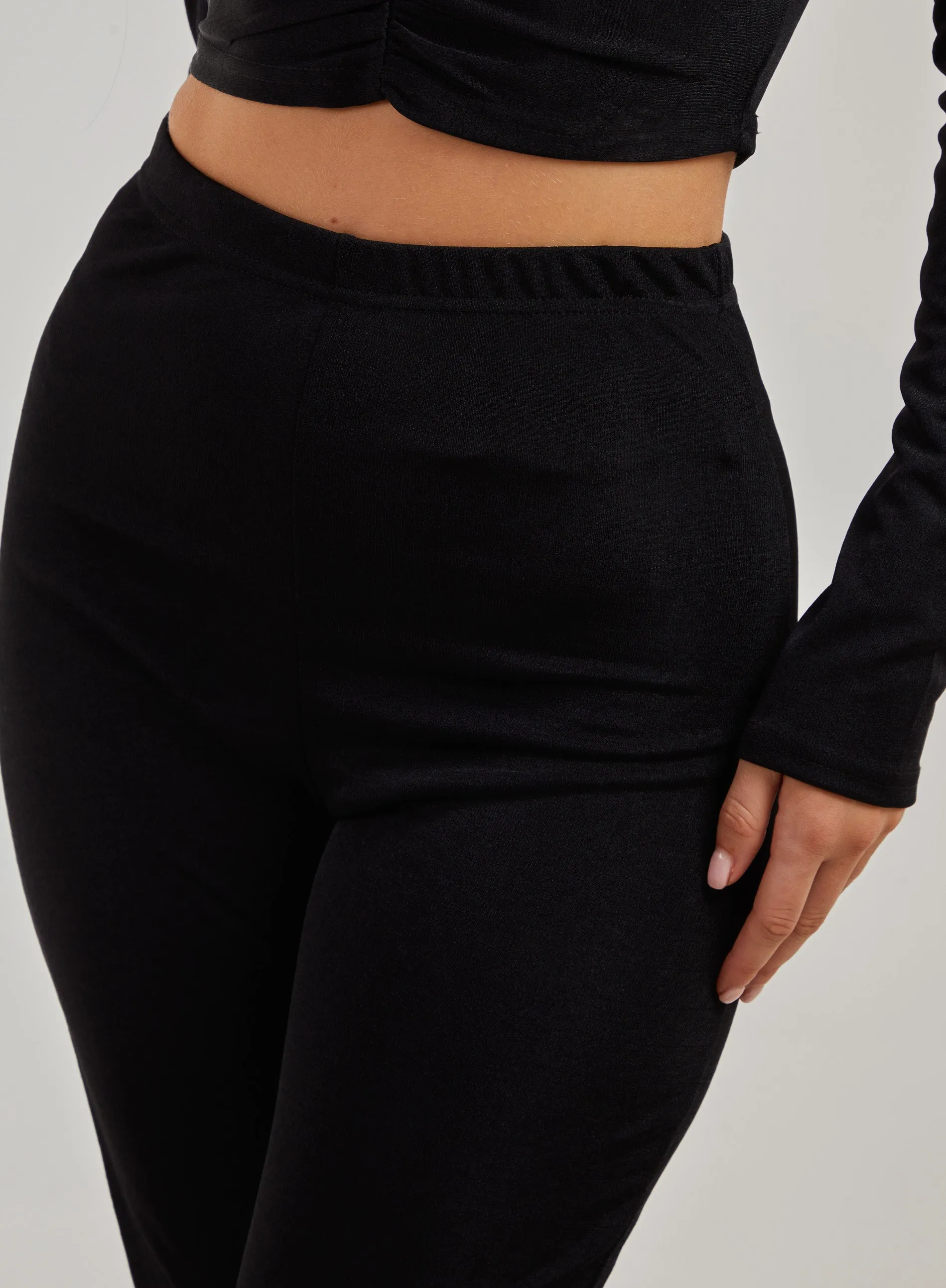 Shimmer Flared Trousers