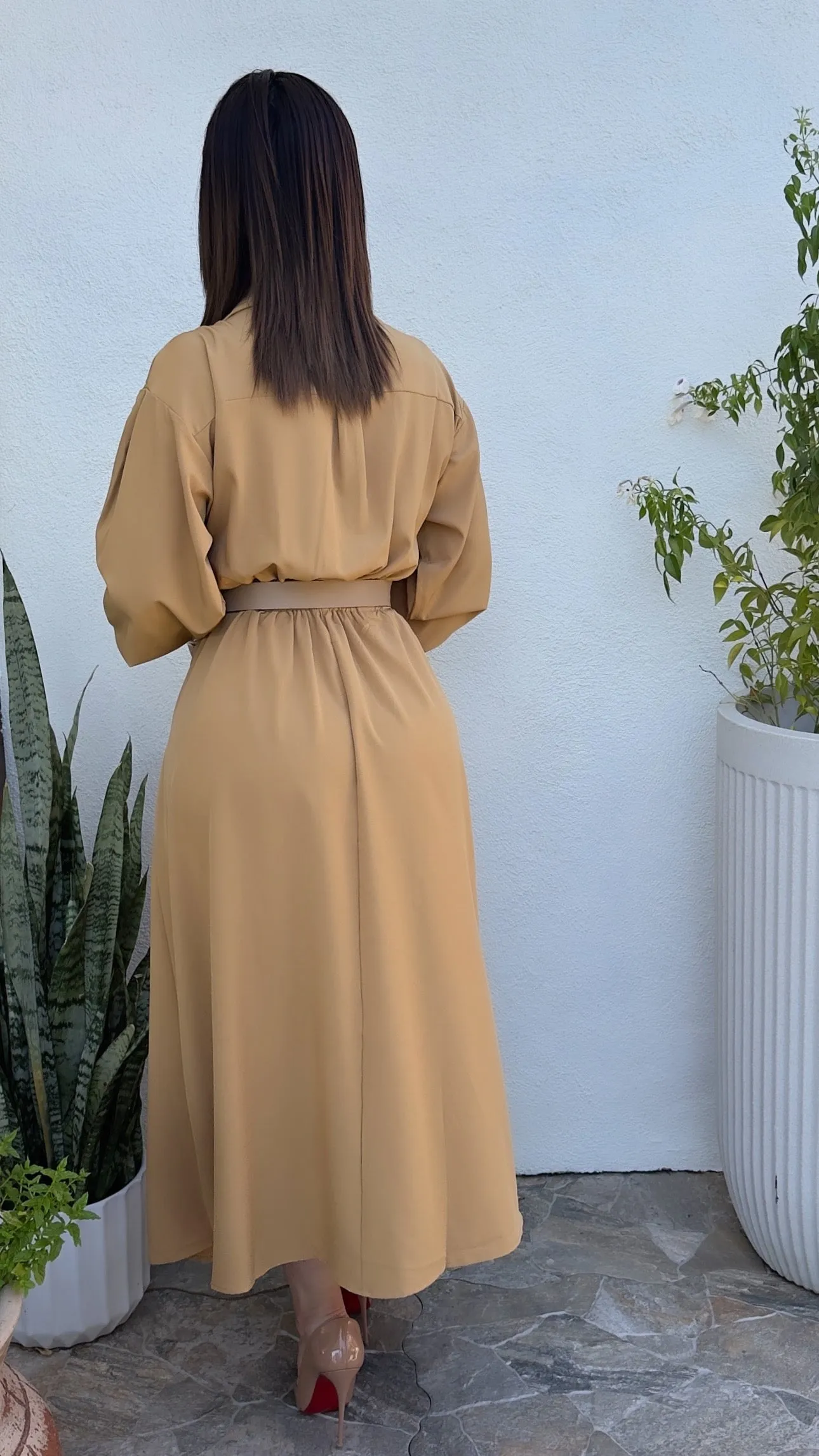SILVANA CAMEL DRESS