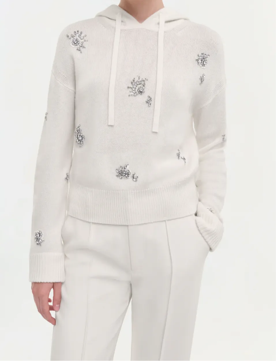 Simkhai Karmen Embellished Hooded Top (More Colors)