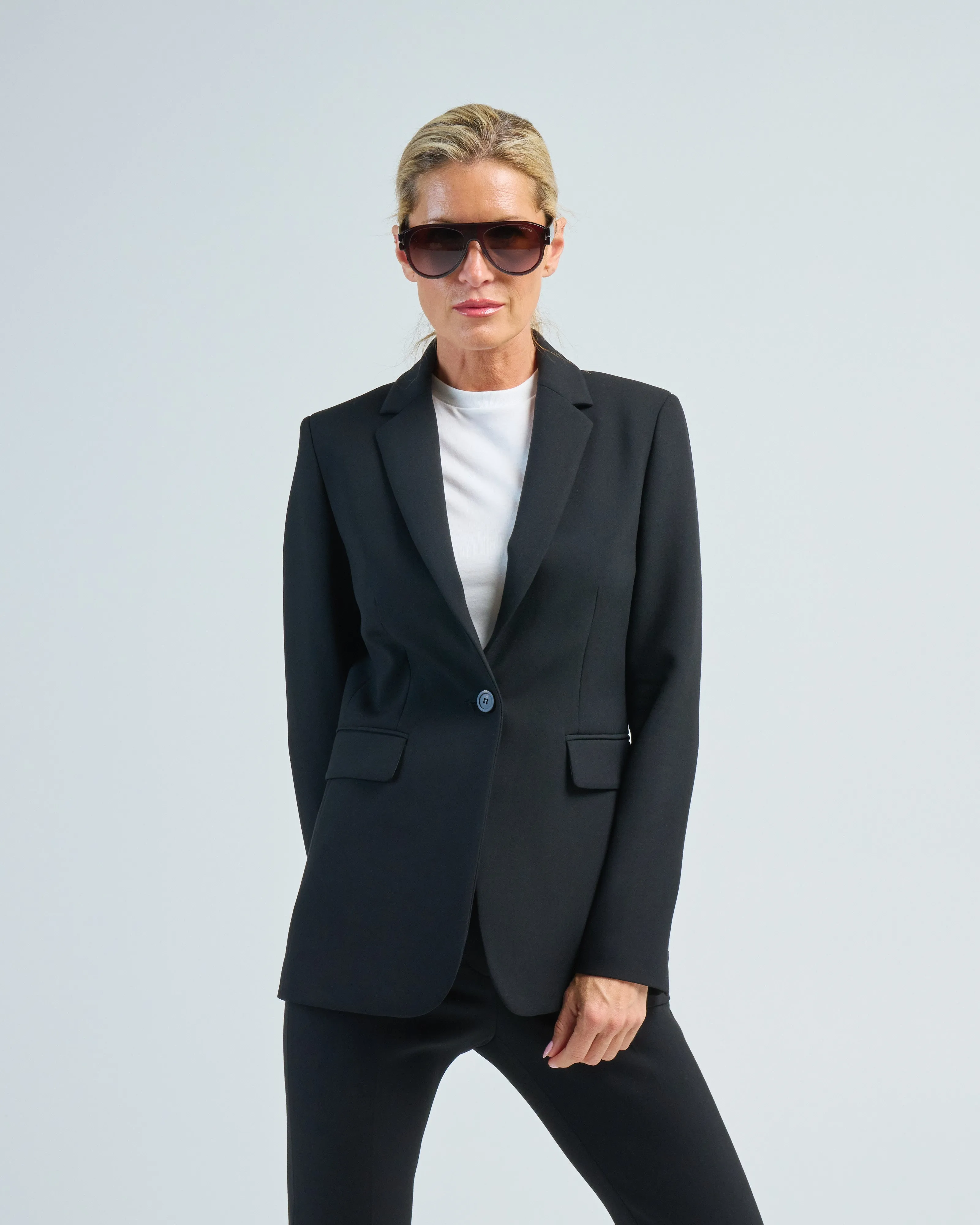 single breast blazer bistretch