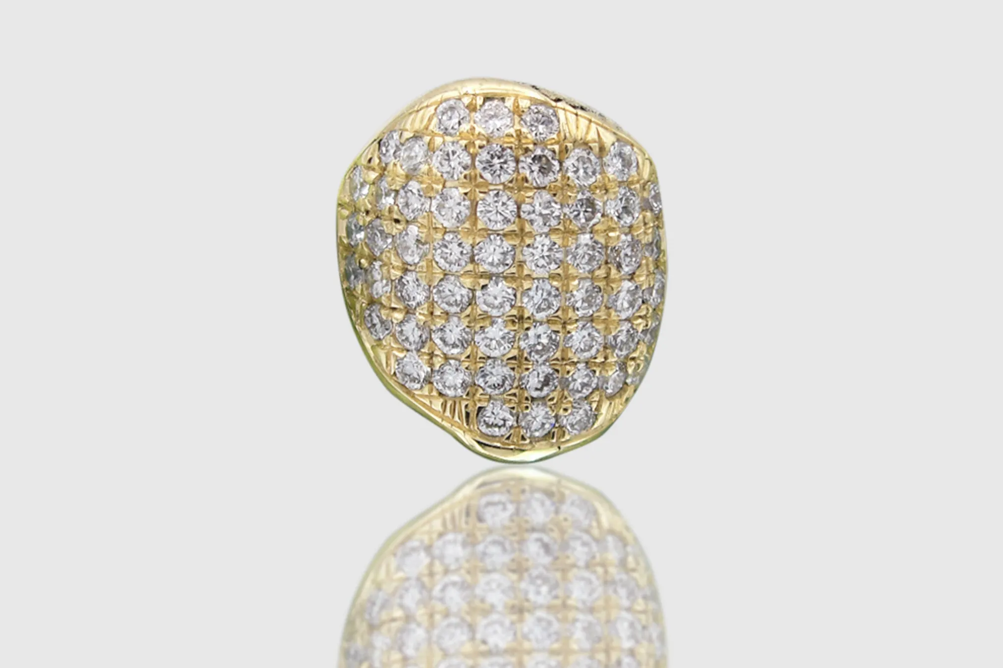 Single Gold and Diamond Grillz