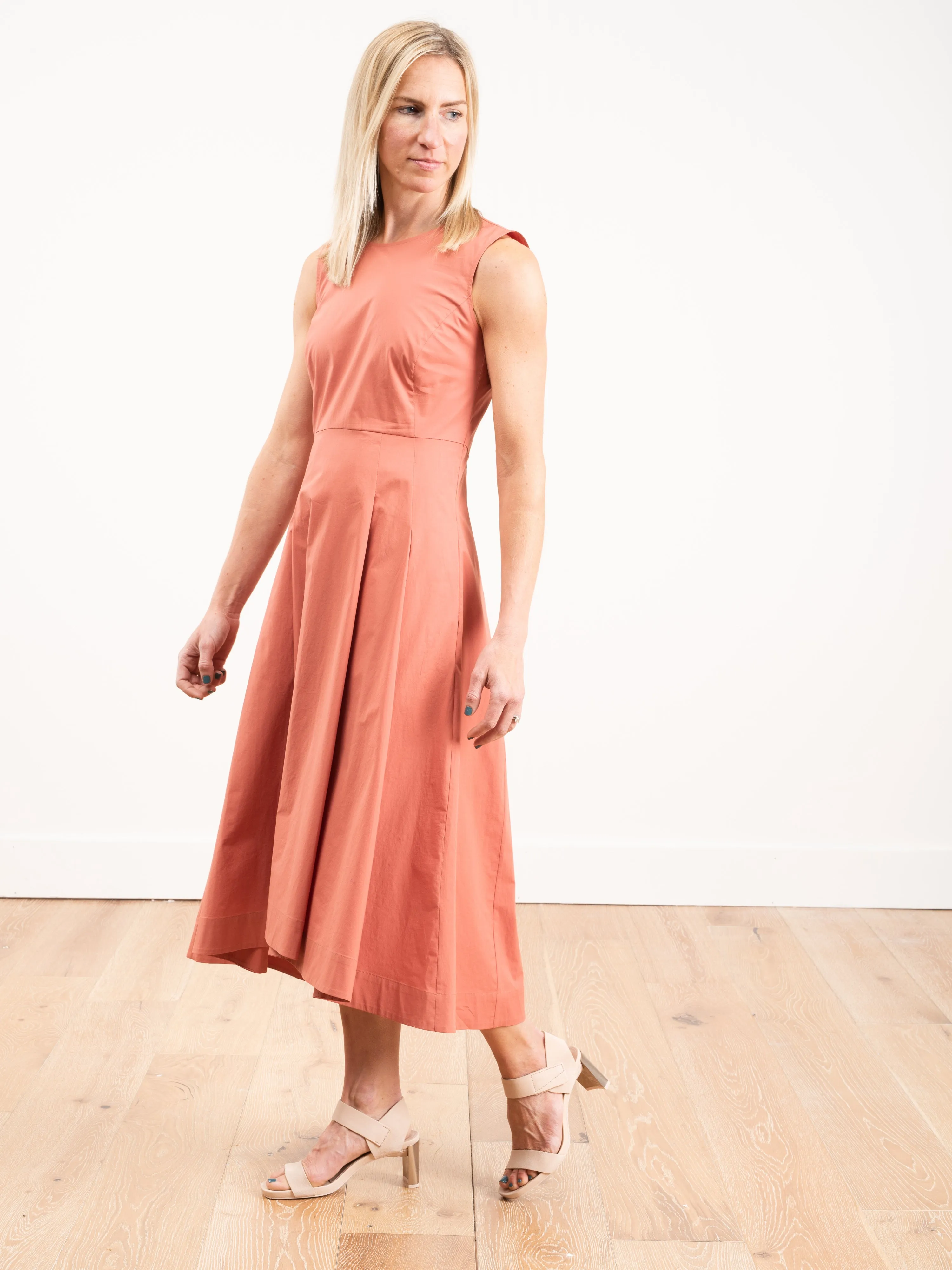 sleeveless full skirt dress - sienna