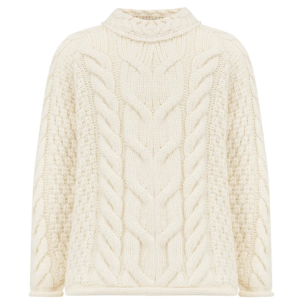 Sloane Supersoft Merino Girls Sweater - Pearl