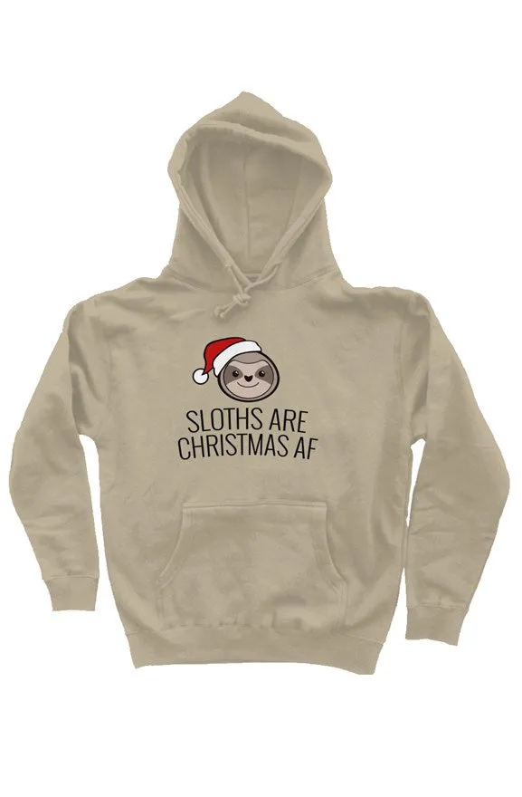 Sloths Are Christmas AF Unisex Hoodie