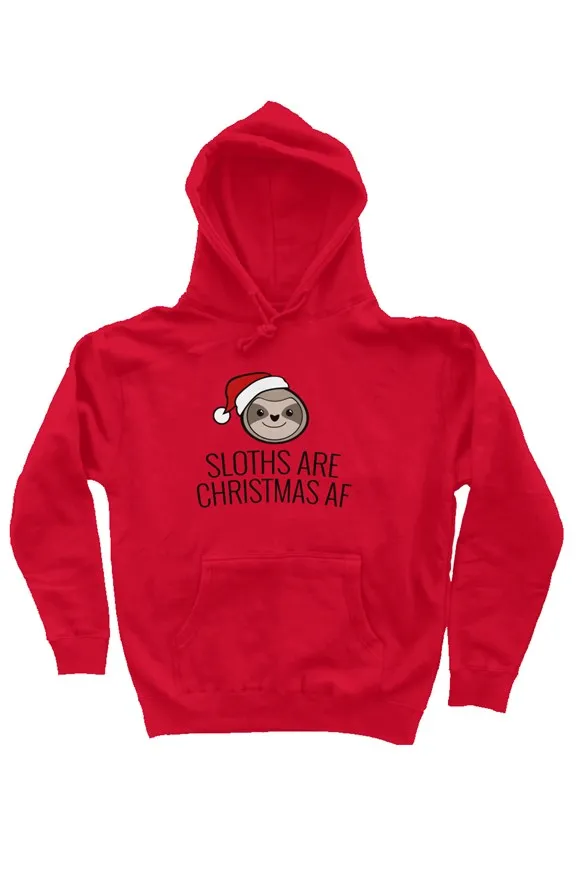 Sloths Are Christmas AF Unisex Hoodie