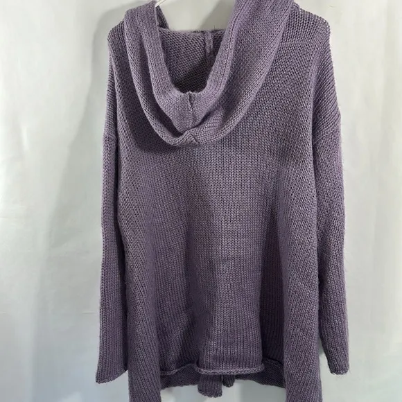 Soft Surroundings Mohair Wool Blend Hooded Sweater M
