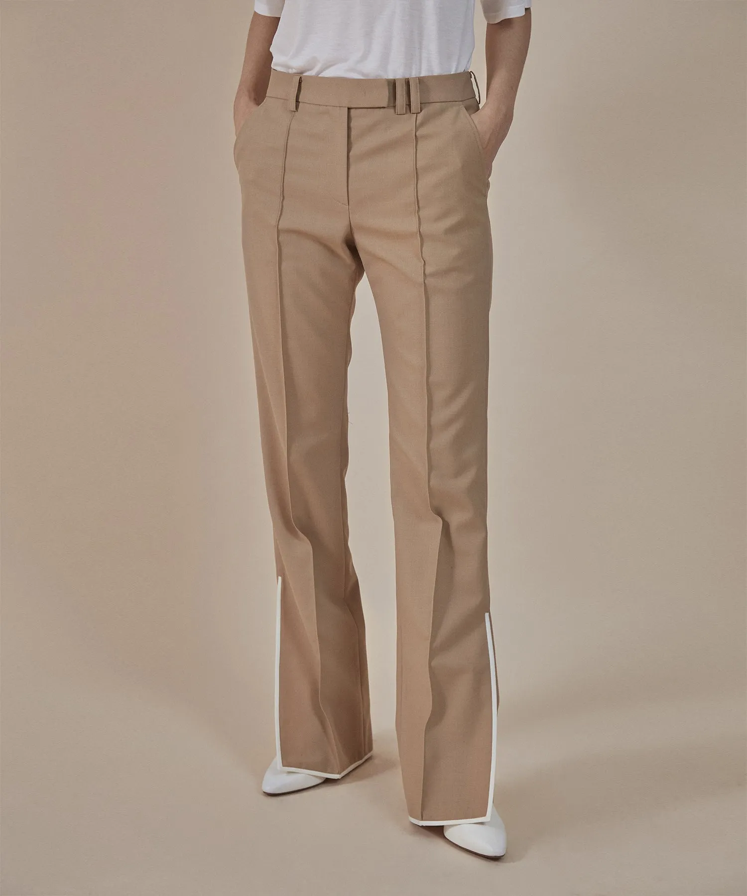 [SOLD-OUT | 50% OFF] Side-slit flared trousers