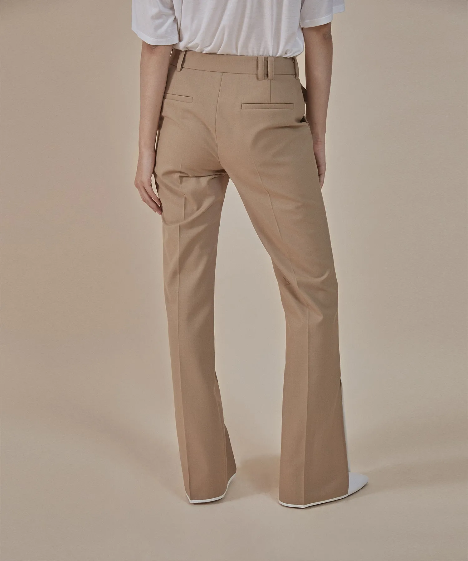 [SOLD-OUT | 50% OFF] Side-slit flared trousers