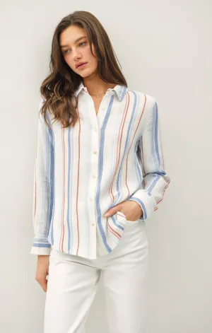 Sophia Stripe Button Up