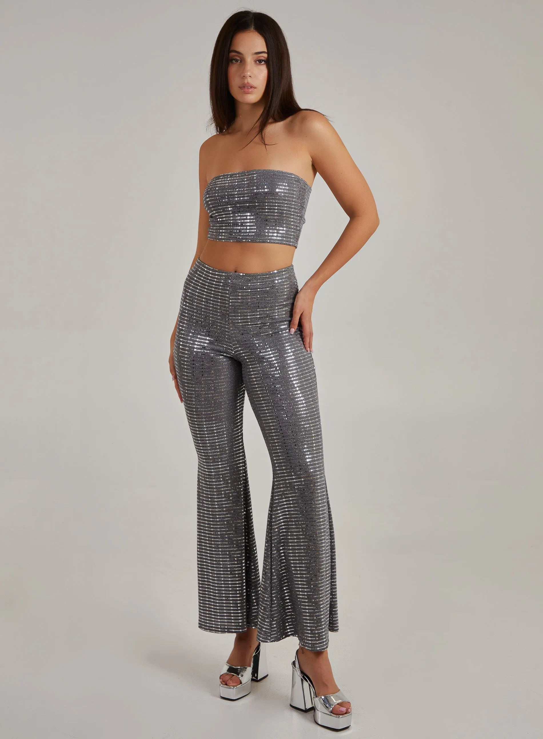 Sparkle Flared Trousers