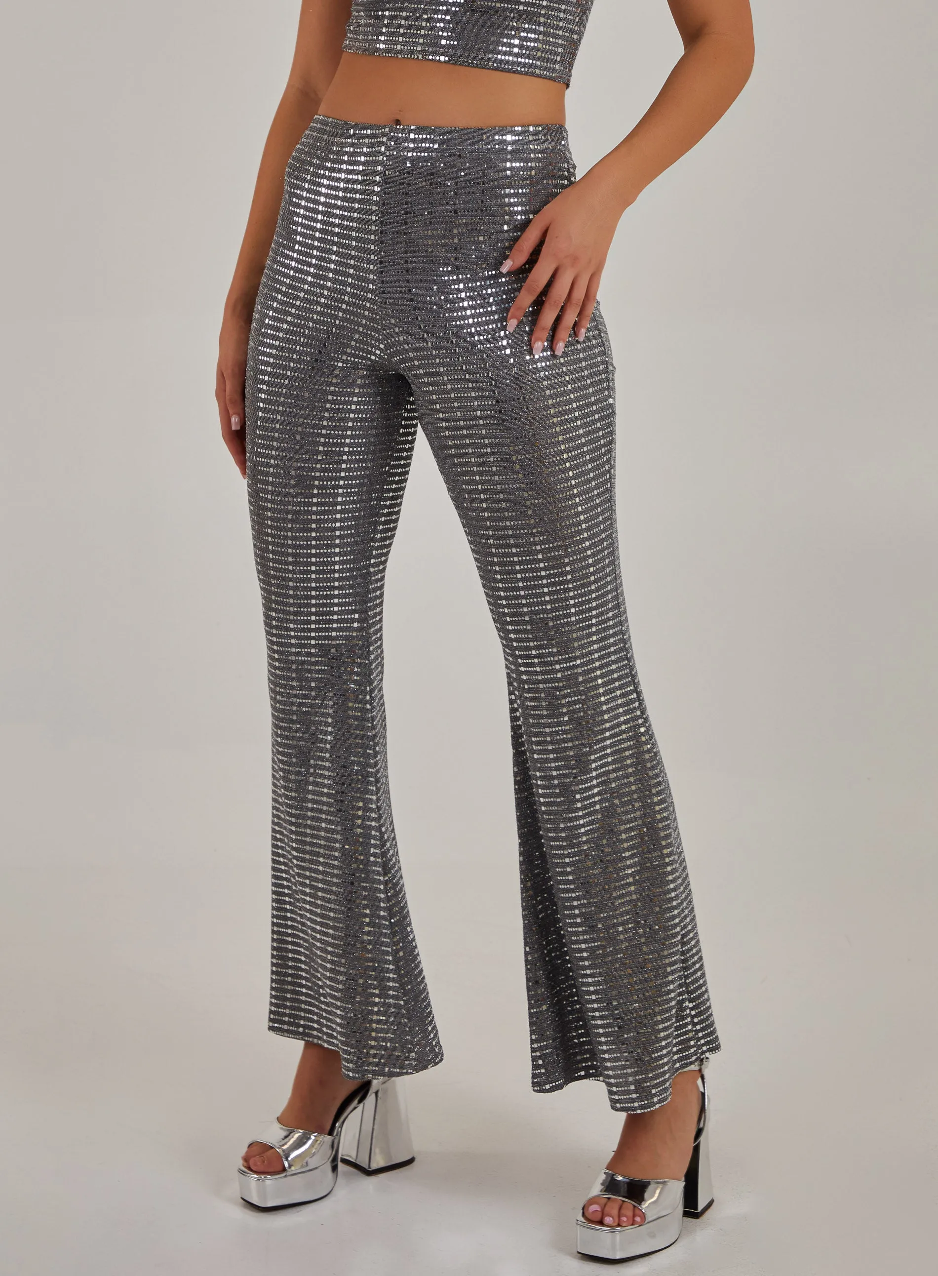 Sparkle Flared Trousers