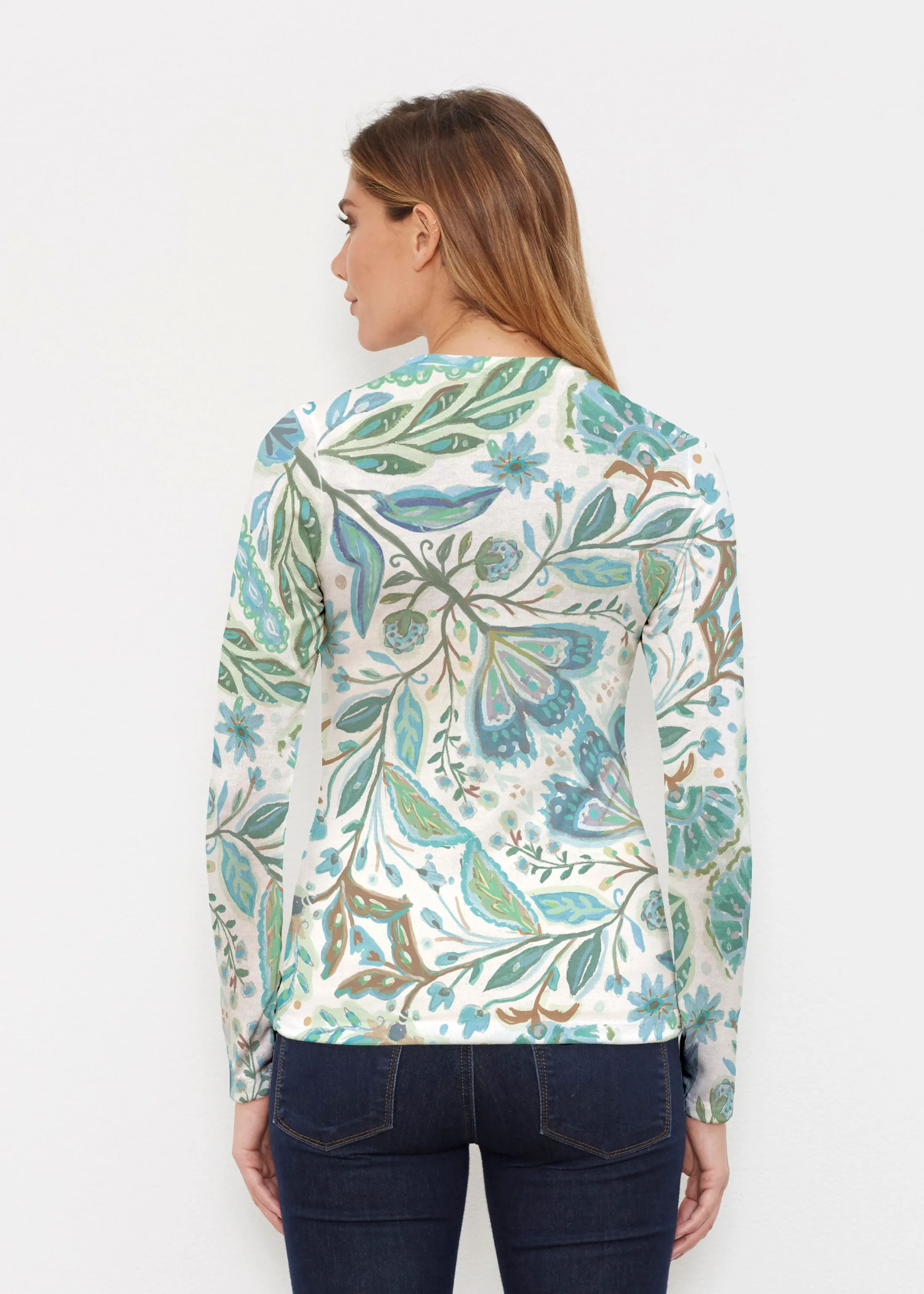 Spring Fantasy Green (17172) ~ Butterknit Long Sleeve Crew Top