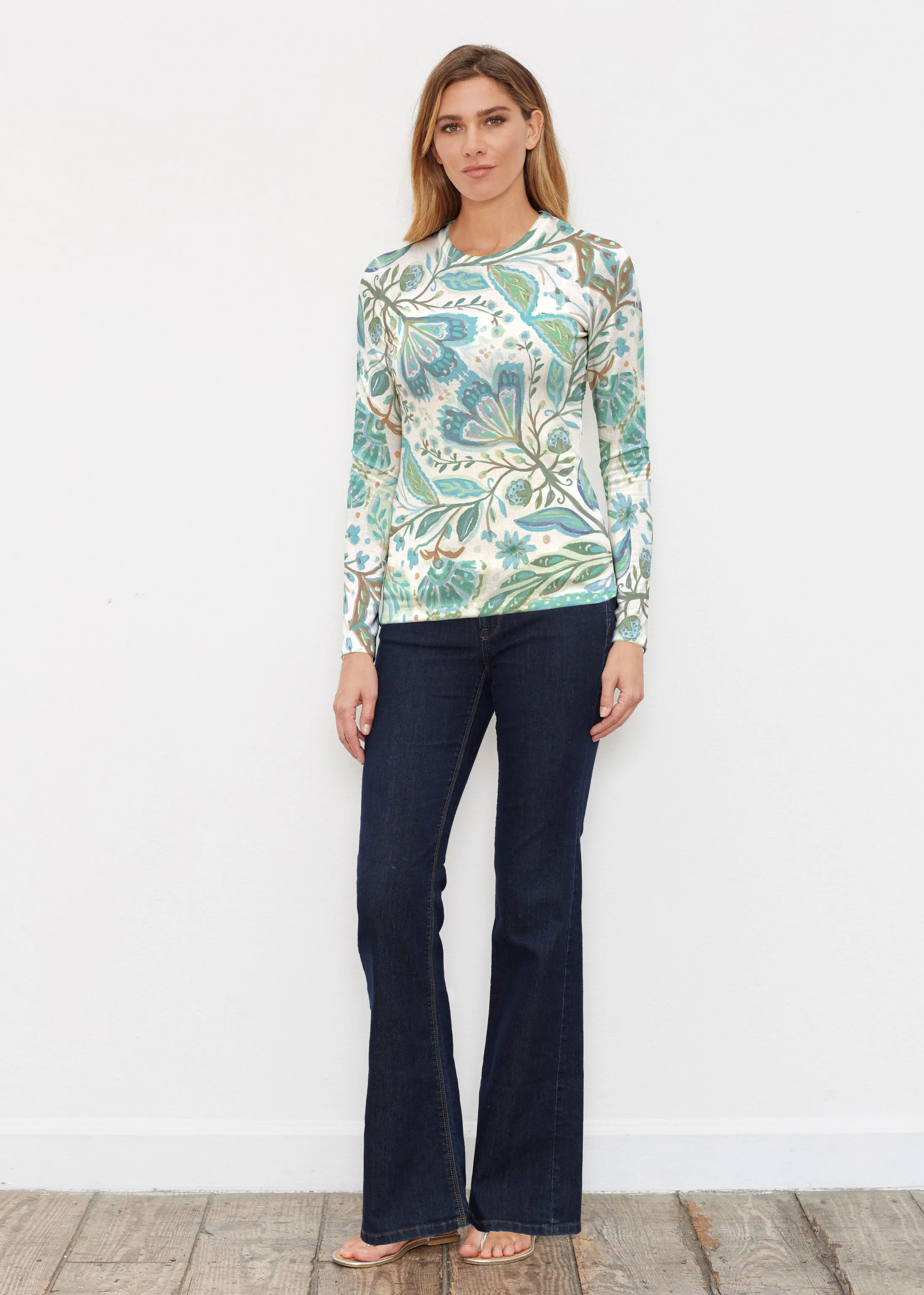 Spring Fantasy Green (17172) ~ Butterknit Long Sleeve Crew Top