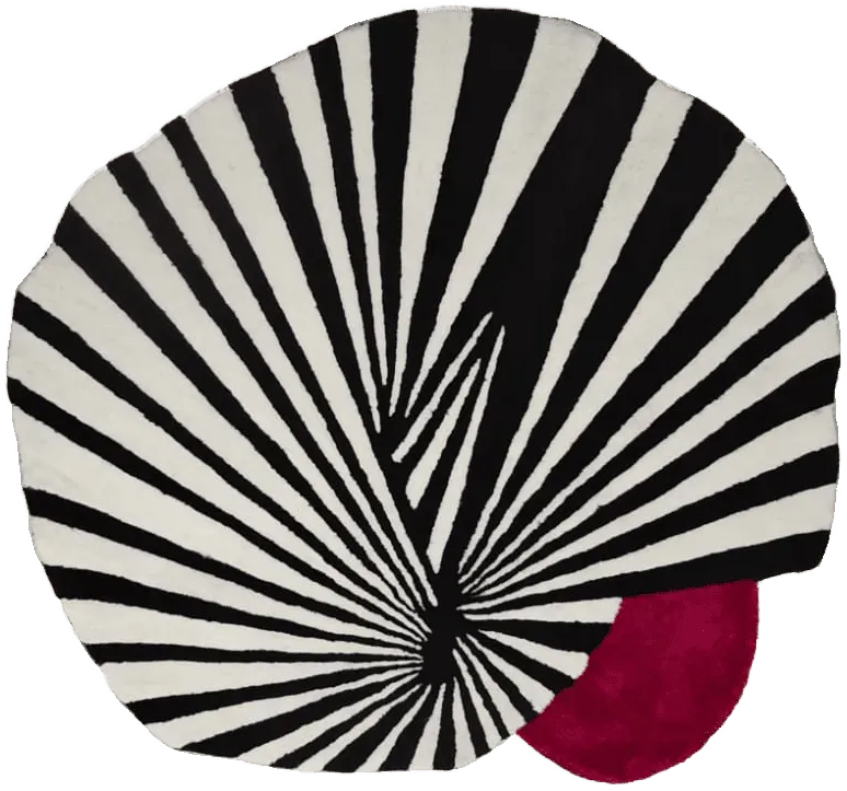 Step onto the Red Sun Hand Tufted Wool Rug