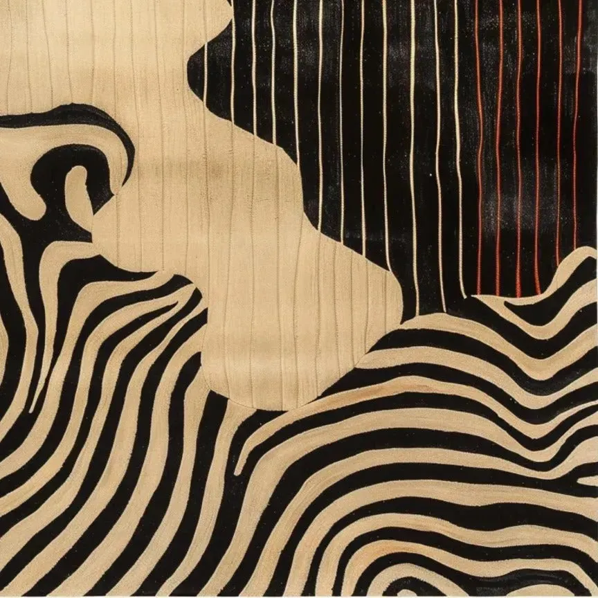 Striped Sunset Hand Tufted Rug 
