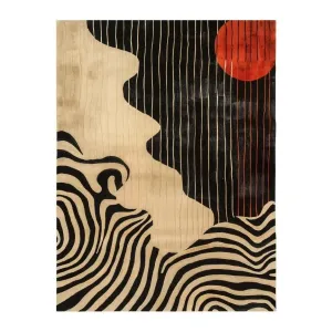 Striped Sunset Hand Tufted Rug 