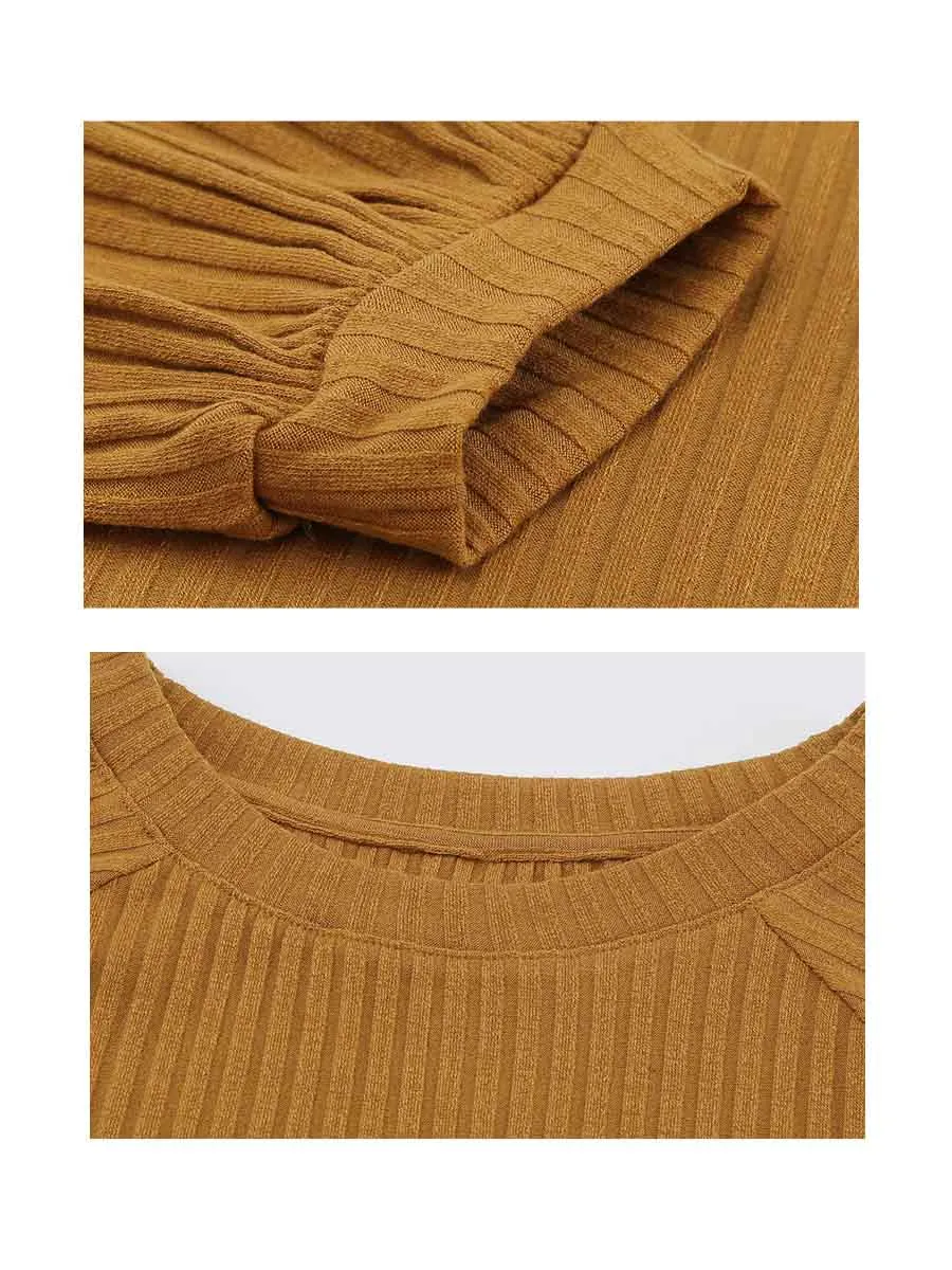 Stunncal Knitted Long Sleeve Dress