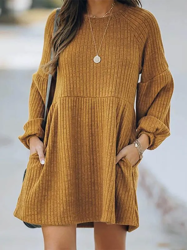 Stunncal Knitted Long Sleeve Dress