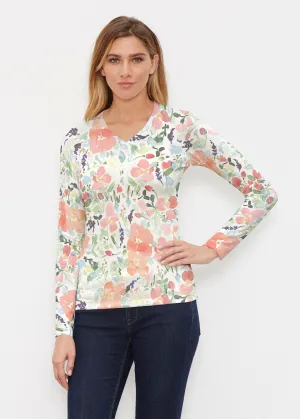 Summer Dreams (7939) ~ Butterknit Long Sleeve V-Neck Top