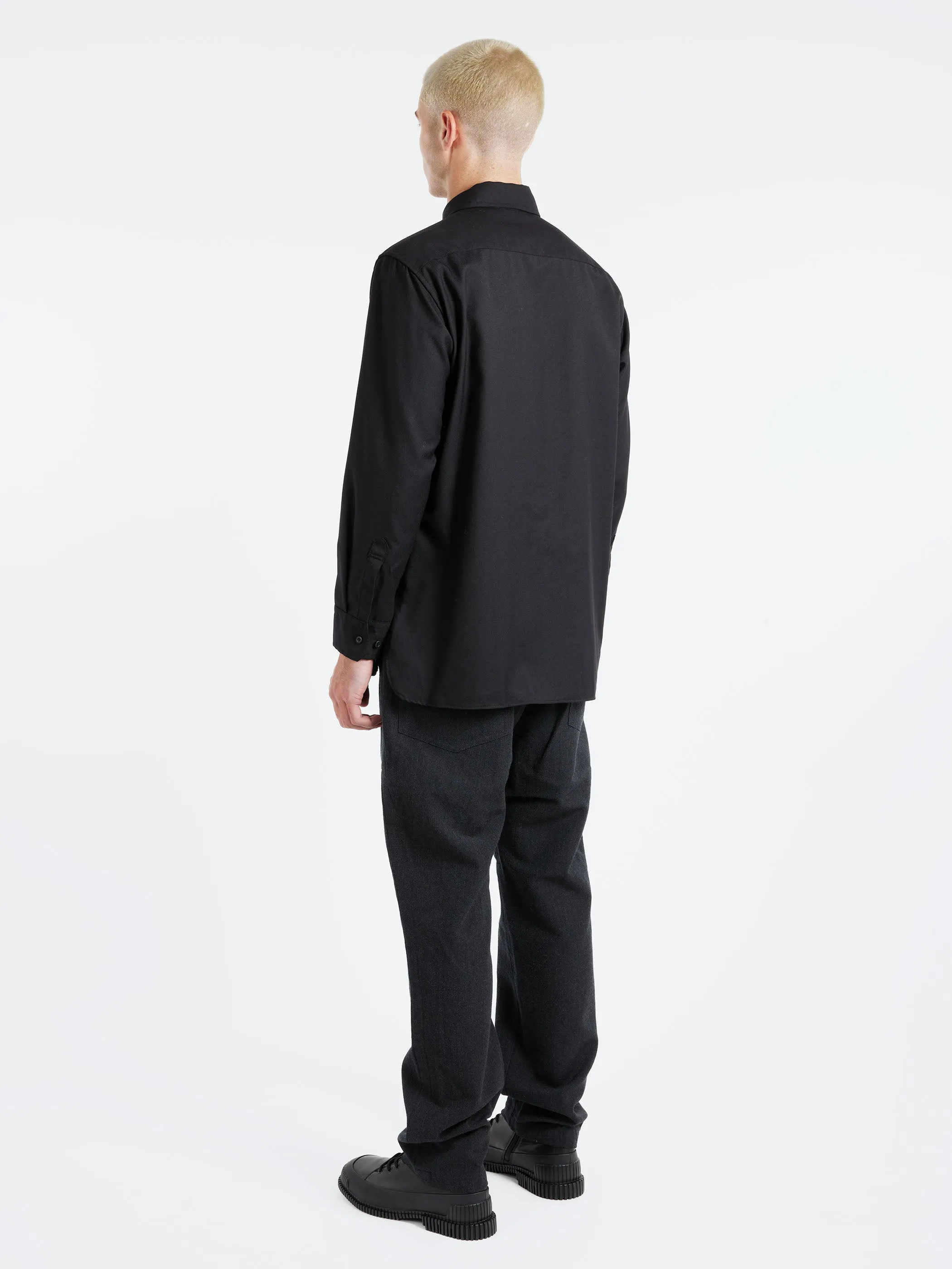 Super 100 Twill Regular Collar Shirt