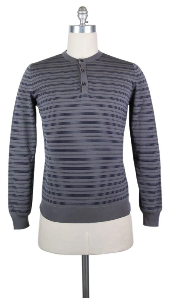 Svevo Parma Gray Wool Sweater - Size: Medium US / 50 EU