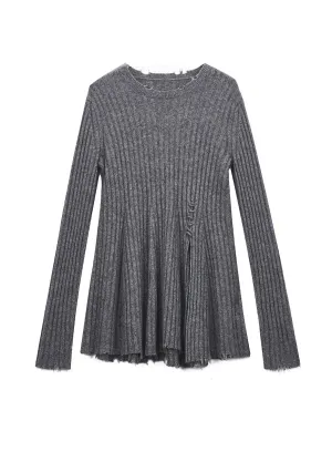 Sweater / JNBY Relaxed Crewneck Cashmere-blend Silk Sweater