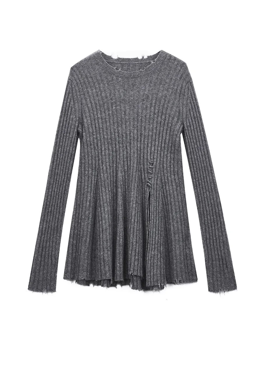 Sweater / JNBY Relaxed Crewneck Cashmere-blend Silk Sweater