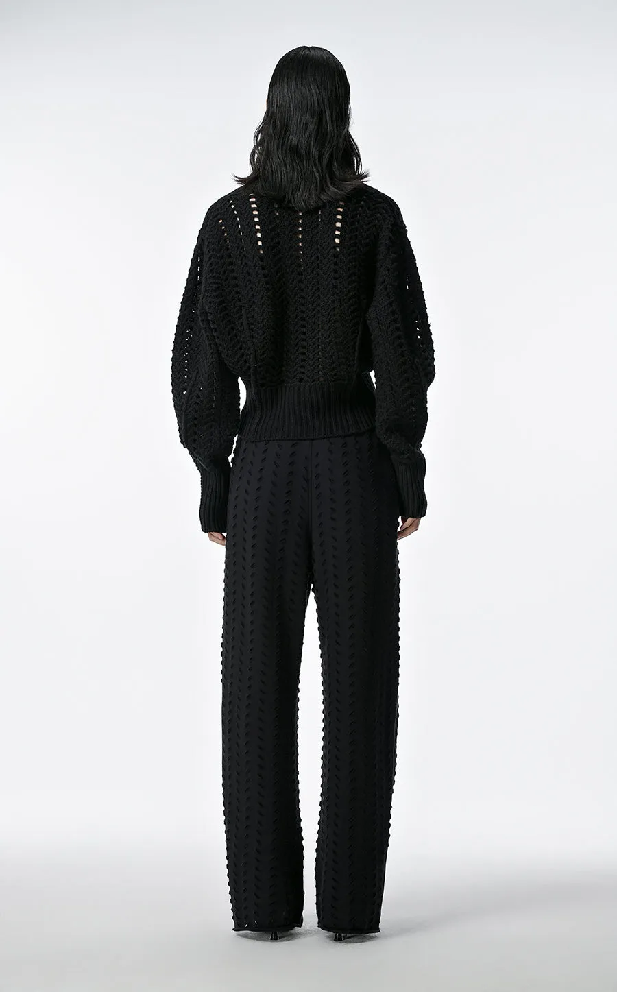 Sweater / JNBY V-Neck Wool Cropped Sweater