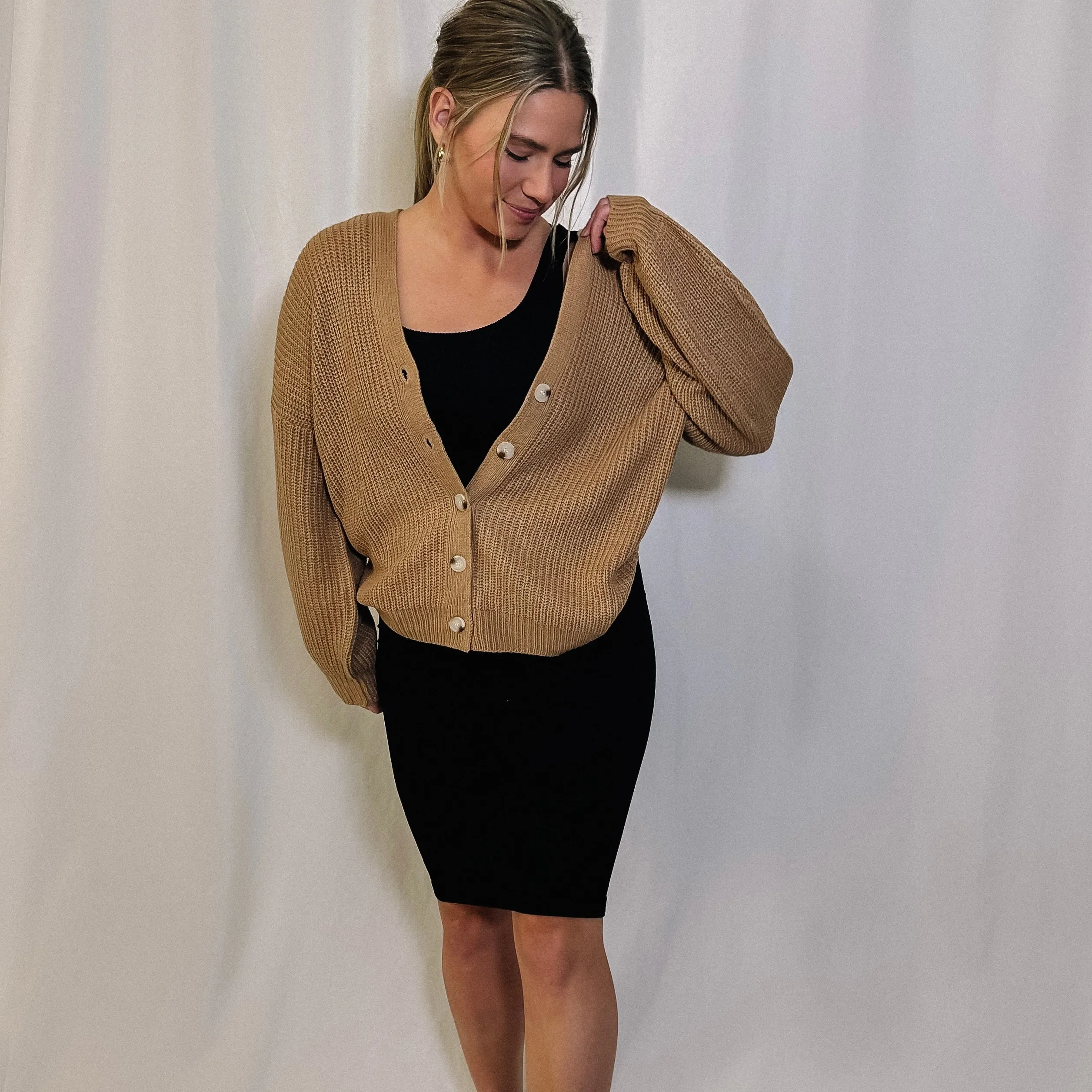 Sweater Weather Cardigan - Brown