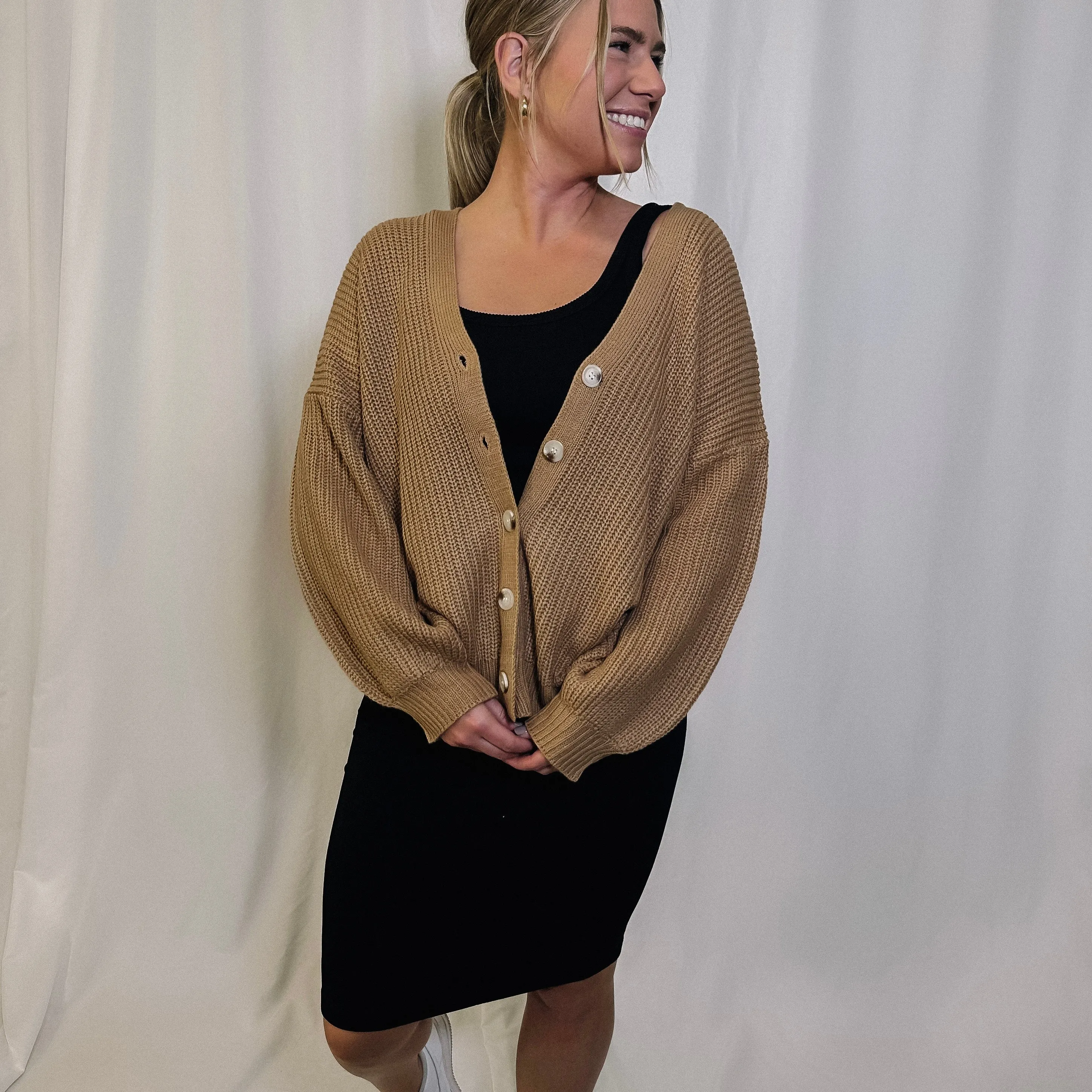 Sweater Weather Cardigan - Brown