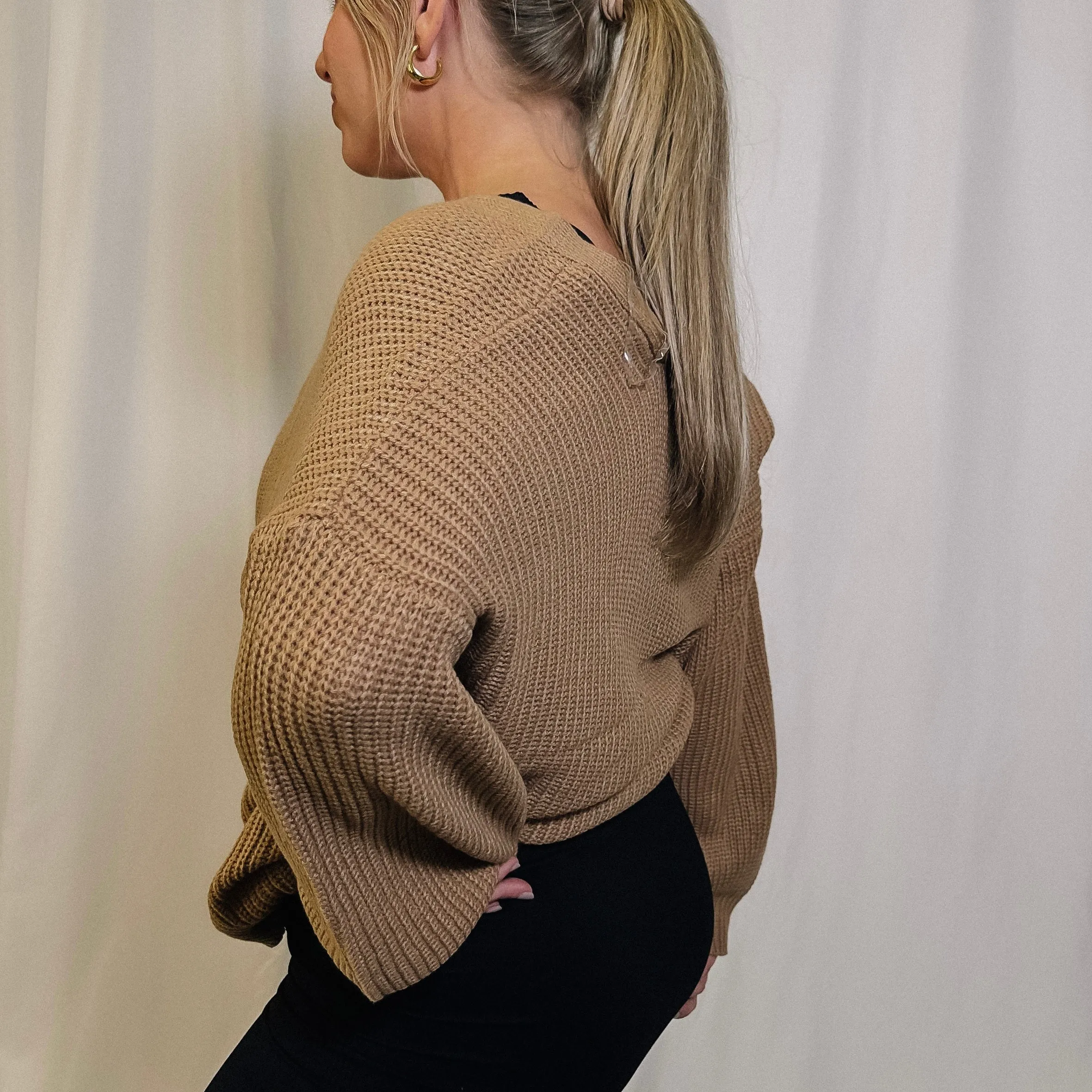 Sweater Weather Cardigan - Brown