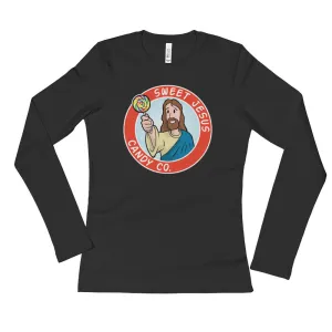 Sweet Jesus Candy Company Fitted Long Sleeve Shirt