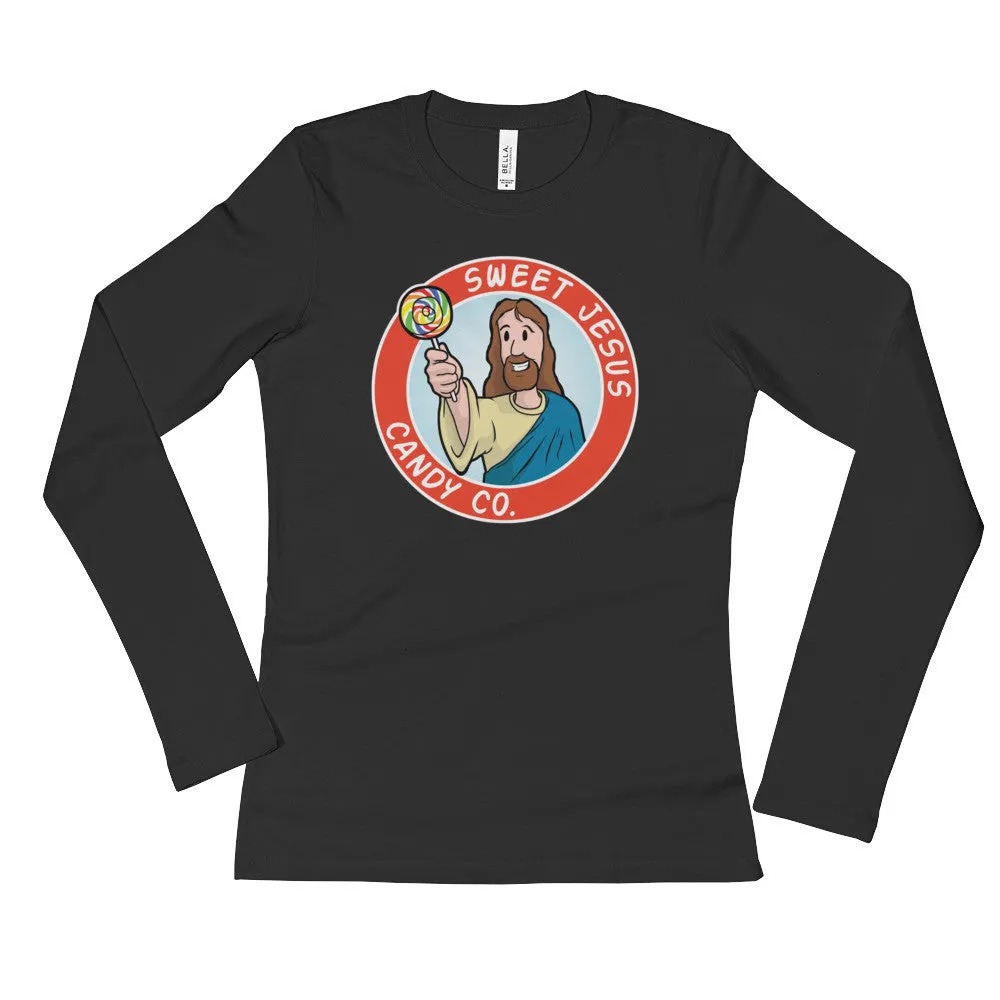 Sweet Jesus Candy Company Fitted Long Sleeve Shirt