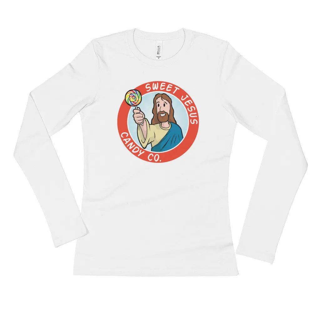 Sweet Jesus Candy Company Fitted Long Sleeve Shirt