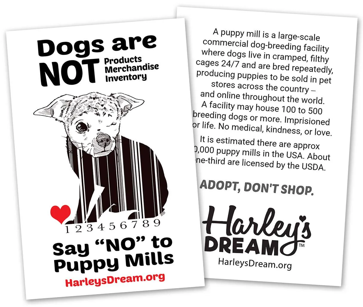 T-Shirt (Ladies, V-Neck) White - "Dogs are NOT Products"