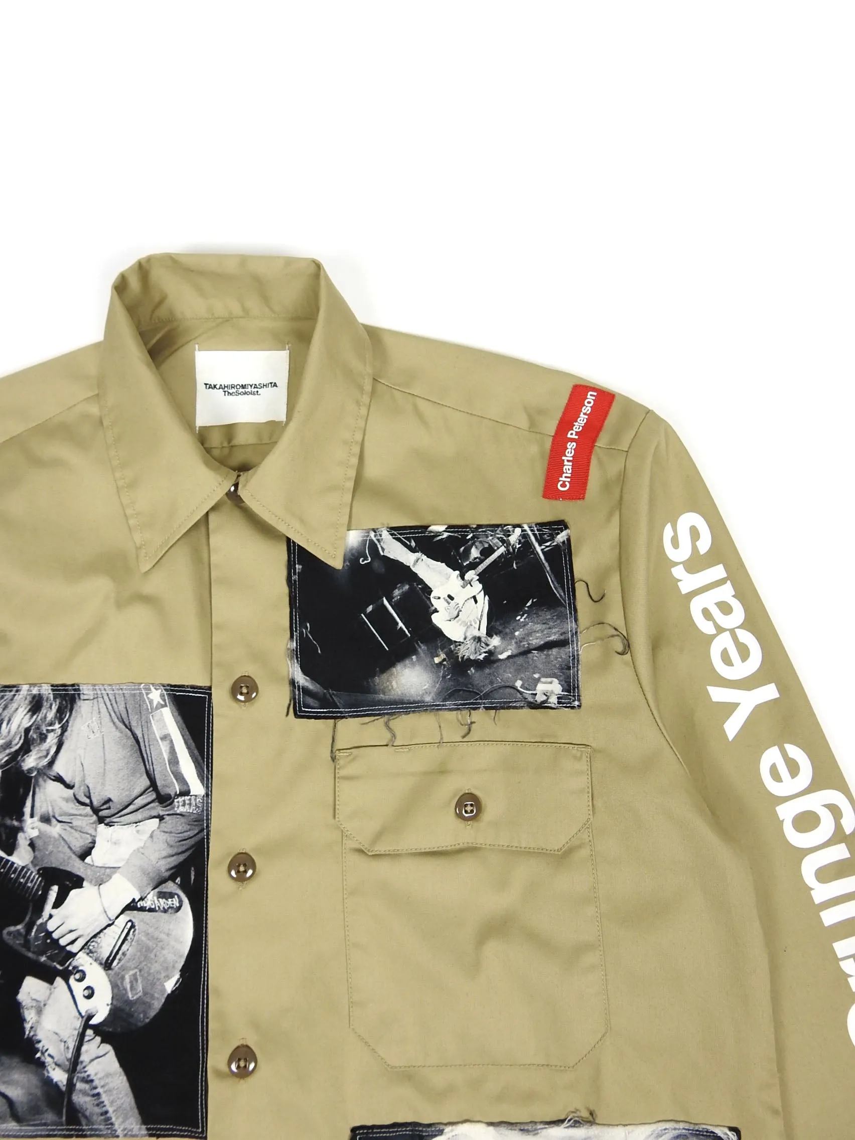 Takahiromiyashita The Soloist x Dickies x Charles Peterson Work Shirt Size Small