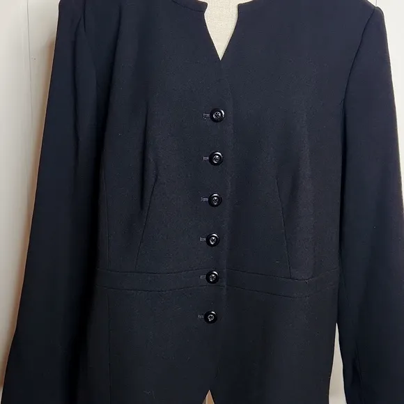 Talbots timeless classic wool blazer size 20W tailored button-down office blazer