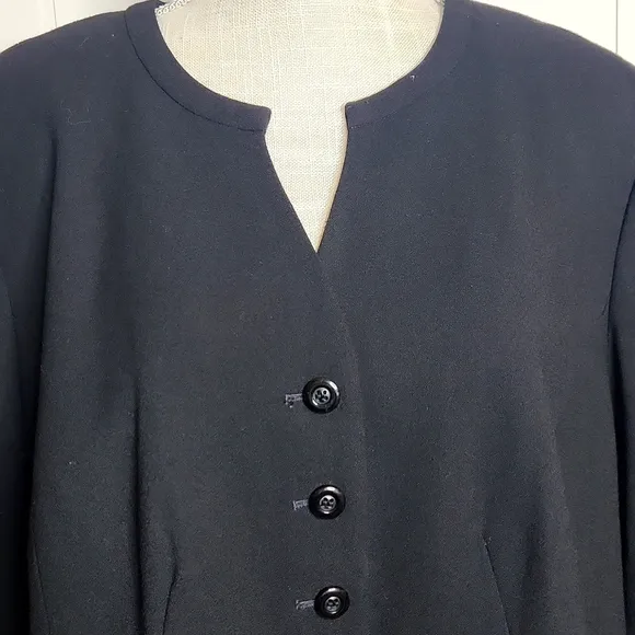 Talbots timeless classic wool blazer size 20W tailored button-down office blazer