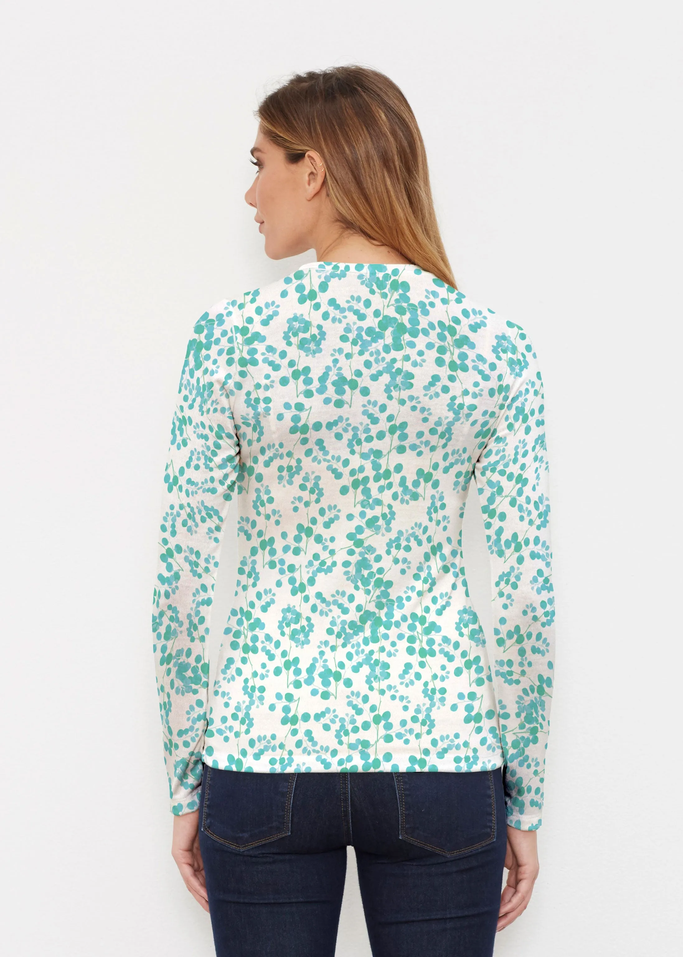 Teal Pome (7863) ~ Butterknit Long Sleeve Crew Top