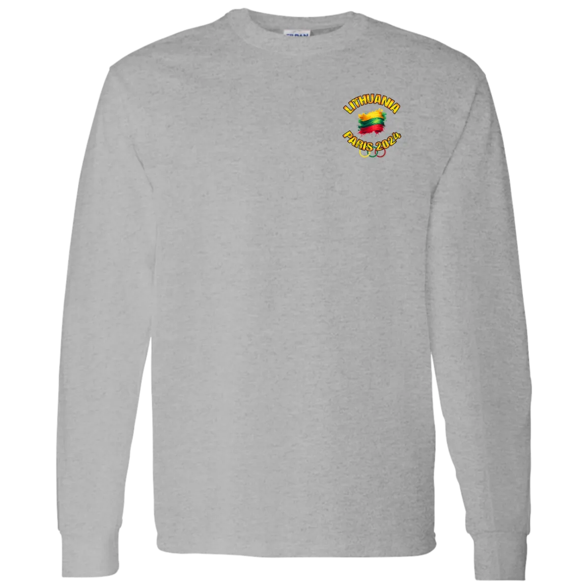 Team Lithuania 2024 Olympics - Men's Classic Cotton Long Sleeve T
