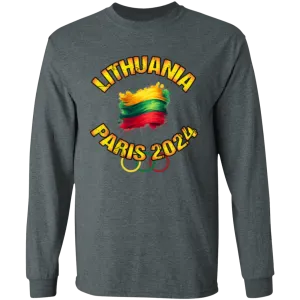 Team Lithuania 2024 Olympics - Men's Classic Cotton Long Sleeve T
